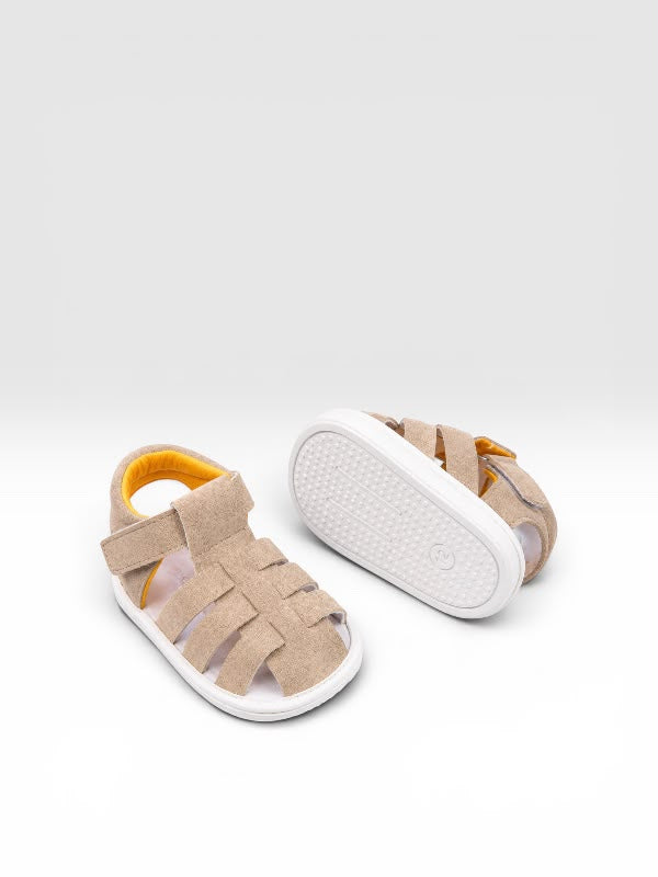 Bebek İlk Adım Sandaleti Ortopedik Kaydırmaz Alt Taban Cırtlı Yazlık Sandalet Modeli