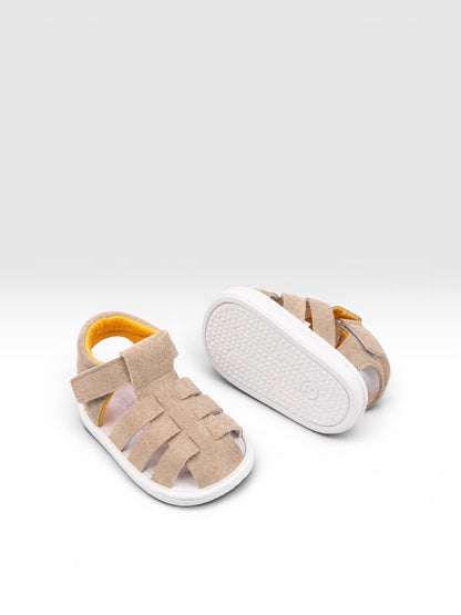 Bebek İlk Adım Sandaleti Ortopedik Kaydırmaz Alt Taban Cırtlı Yazlık Sandalet Modeli